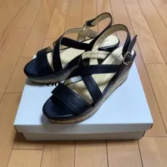 odette e odile ダブルウエッジサンダル