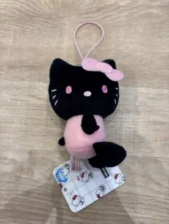 ハローキティ ぬいぐるみ 黒　ピンク