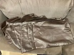 【超お買い得‼︎】クッションカバー(合皮/ブラウン) 2種類7枚セット