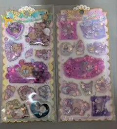 【正規品】キラキラウォーターinシール 日焼けサンリオ 2点セット