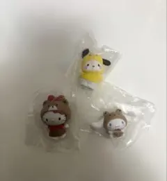 サンリオ　おともだちきぐるみ　フィギュア　キティ　ポチャッコ　シナモロール