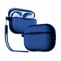 AirPods Pro ケース 第1/2世代 カバー ネイビーブルー TPU