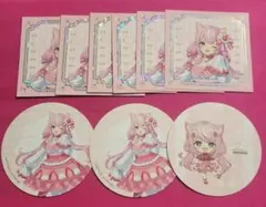 にじさんじ アニメイトカフェ ヤン・ナリ 箔押しましかくコースター コースター