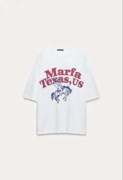 ZARA テキストプリント Tシャツ Sのサムネイル
