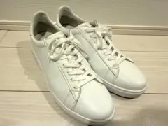 【美品】アルマーニエクスチェンジ　ホワイトレザースニーカー　43
