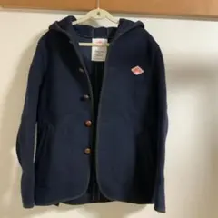 DANTON キッズコート　ネイビーフード付き
