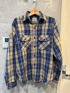 70s 80s FIVE BROTHER ネルシャツ 16-L-16½
