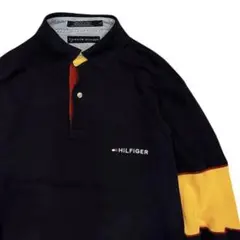TOMMY HILFIGER ネイビー　ロングスリーブ　ポロシャツのサムネイル