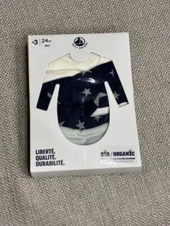 PETIT BATEAU オーガニックシャツ肌着 3枚セット 24m