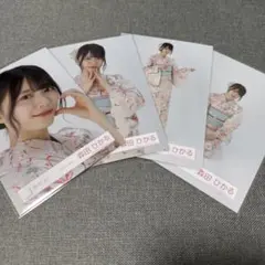 櫻坂46 生写真4種コンプ 2025浴衣 森田ひかる