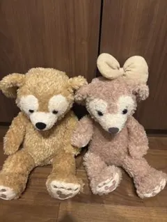 ダッフィーとシェリーメイ ぬいぐるみセット