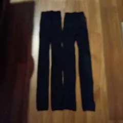 着圧レギンス 黒 ストレッチ素材