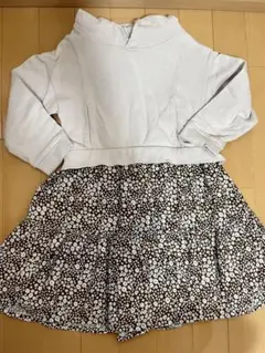 プティマイン　パーカードッキングワンピース　110