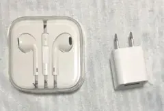 【未使用】EarPods - iphone 6s 付属品　acアダプタおまけ