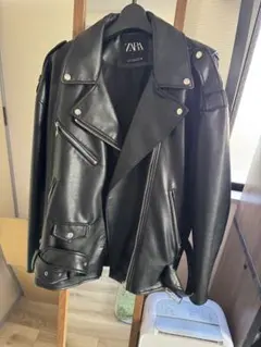 ZARA 黒 ライダースジャケット