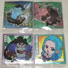ワンピース 大海賊シールウエハースLOG.10 SR、N 4枚セット