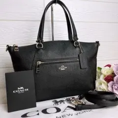 美品✨ COACH レザー トートバッグ ブラック A4収納 シボ革 16174