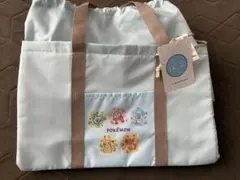 新品タグ付きポケモン エコバッグ ライトブルー　保冷バッグ