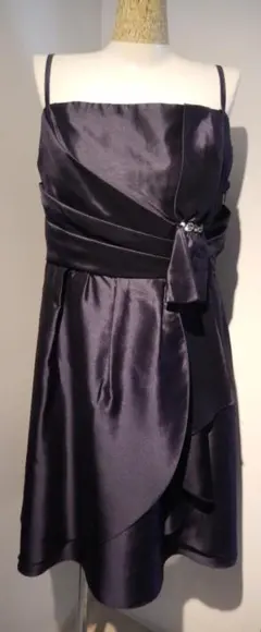 ★大きいサイズ★紺色　結婚式・二次会ゲストドレス　パーティドレス