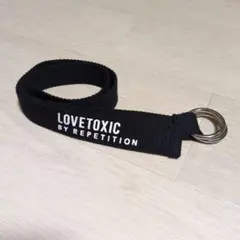 러브톡스 블랙 더블 링 벨트