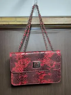 ANNE KLEIN アンクライン パイソン型押しショルダーバック