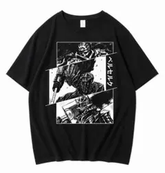 ベルセルク プリントTシャツ ブラック アニメT