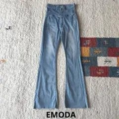 EMODA ハイポケットハイウエストフレアパギンス　フレアデニム　ジーンズ