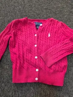 Polo 赤 カーディガン