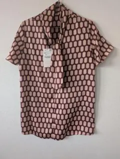 ZARA WOMAN 幾何学模様 半袖シャツ