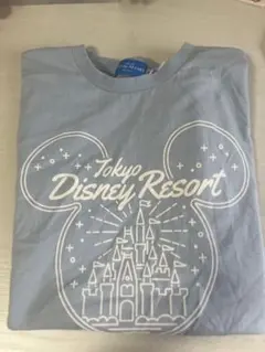 新品未使用 東京ディズニーリゾート 半袖 Tシャツ 水色 Mサイズ