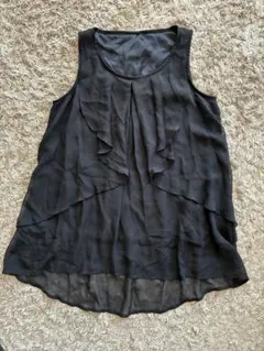 ノースリーブ チュニック 黒 M