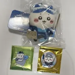ちいかわ ちいぽけ 江戸なマスコット 缶バッジ アクスタ ハチワレ 3点セット