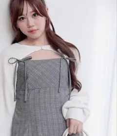 ボレロセットリボンキャミワンピース