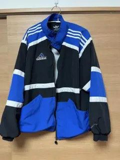 も*】様 adidas ナイロンジャケット 青黒