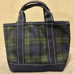 L.L.BEAN ジップトップ　ボート・アンド・トート・バッグ　ブラックウォッチ