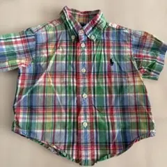 ラルフローレン Ralph Lauren チェック柄半袖シャツ 12M
