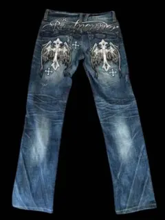 RED PEPPER 刺繍デザイン デニムパンツ