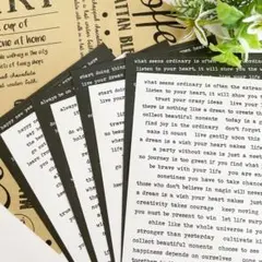 【1758】コラージュ素材 英字言葉 文字シール② 8シート 500円