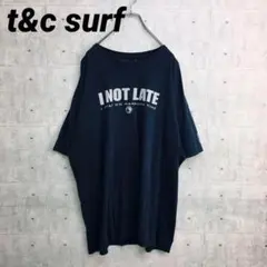 x0052 t&c surf Tシャツ ネイビー 2XL相当 ゆるだぼ