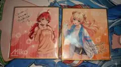 ホロライブ さくらみこ 桃鈴ねね 色紙 2種セット