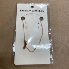 シンプル ローズゴールド ネックレス