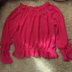 Pink Latte M ピンク 長袖ブラウス