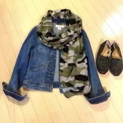 ☆新品未使用品☆H&M L.O.G.Gデニムジャケット➕おまけシューズ＆ストール