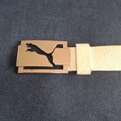 Puma ホワイト クロコダイル調　ゴルフベルトのサムネイル
