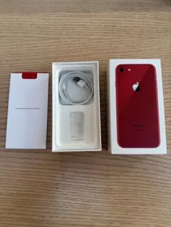 Apple iPhone 8 プロダクト レッド　付属品