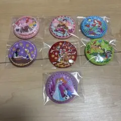 24h以内発送　ディズニー　刺繍缶バッジ７点セット