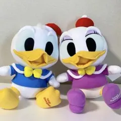 【美品】東京ディズニーランド ドナルド&デイジー ぬいぐるみ