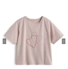GRL グレイル ハートロゴTシャツ[sm242] ピンク