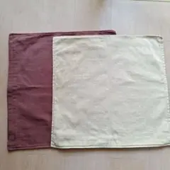 オックスクッションカバー 　レンガとペールグリーン　43センチ×43センチ用