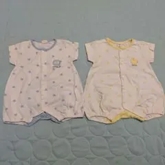 【中古品】ベビー ロンパース 2点セット サイズ70